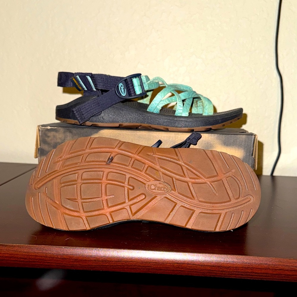 Chaco Kids Sandals - Black and Teal